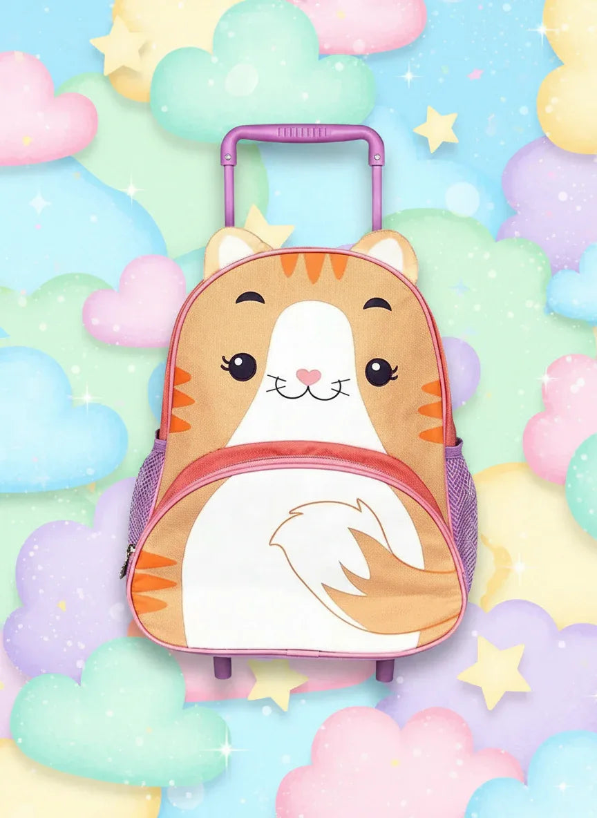 Mochila De Rodinha Infantil Clio Pets - Gato CP24019B - Loja Do Thor
