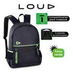 Mochila Gamer Loud Preta Premium 18 LO24655
