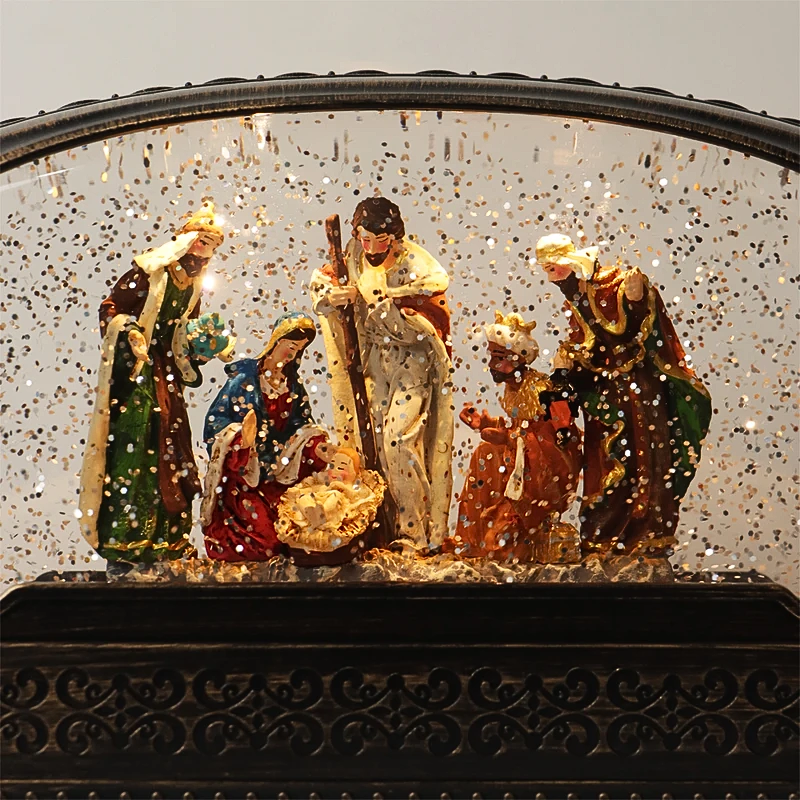 Lanterna Presepio Musical 14x15cm - Yangzi