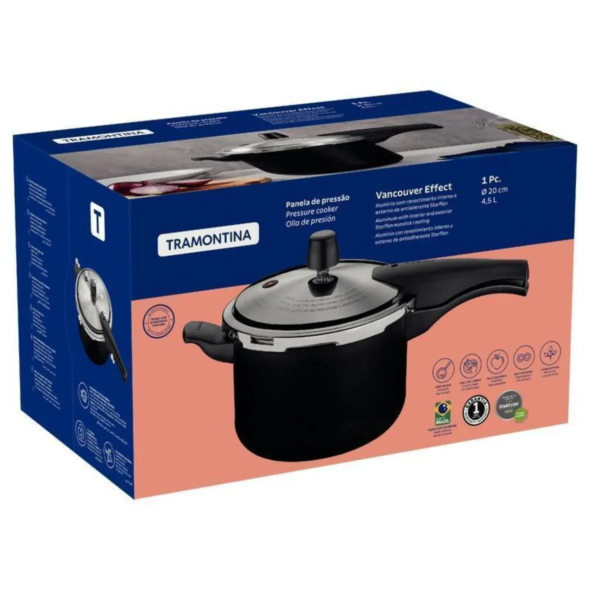 Panela de Pressão 4,5L 20cm Vancouver Tramontina - Loja Do Thor