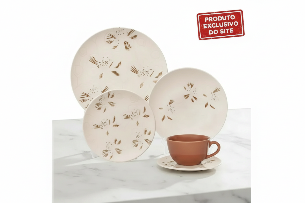 Aparelho De Jantar/Cha 30PCS - M. Order Orquidea- AW30-7B54 - Loja Do Thor