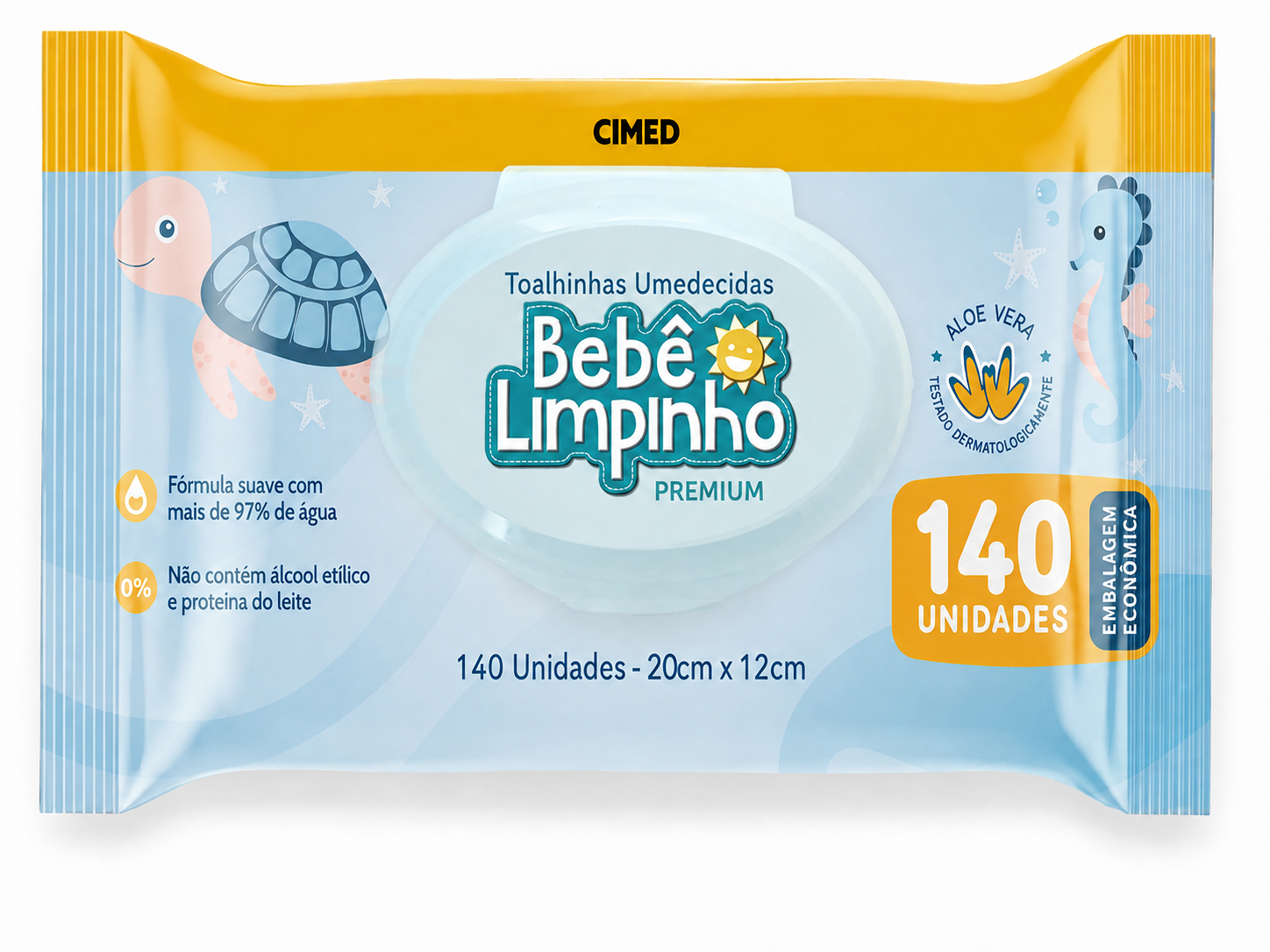 Toalha Umedecida Bebe Limpinho 140UN CIMED 104857