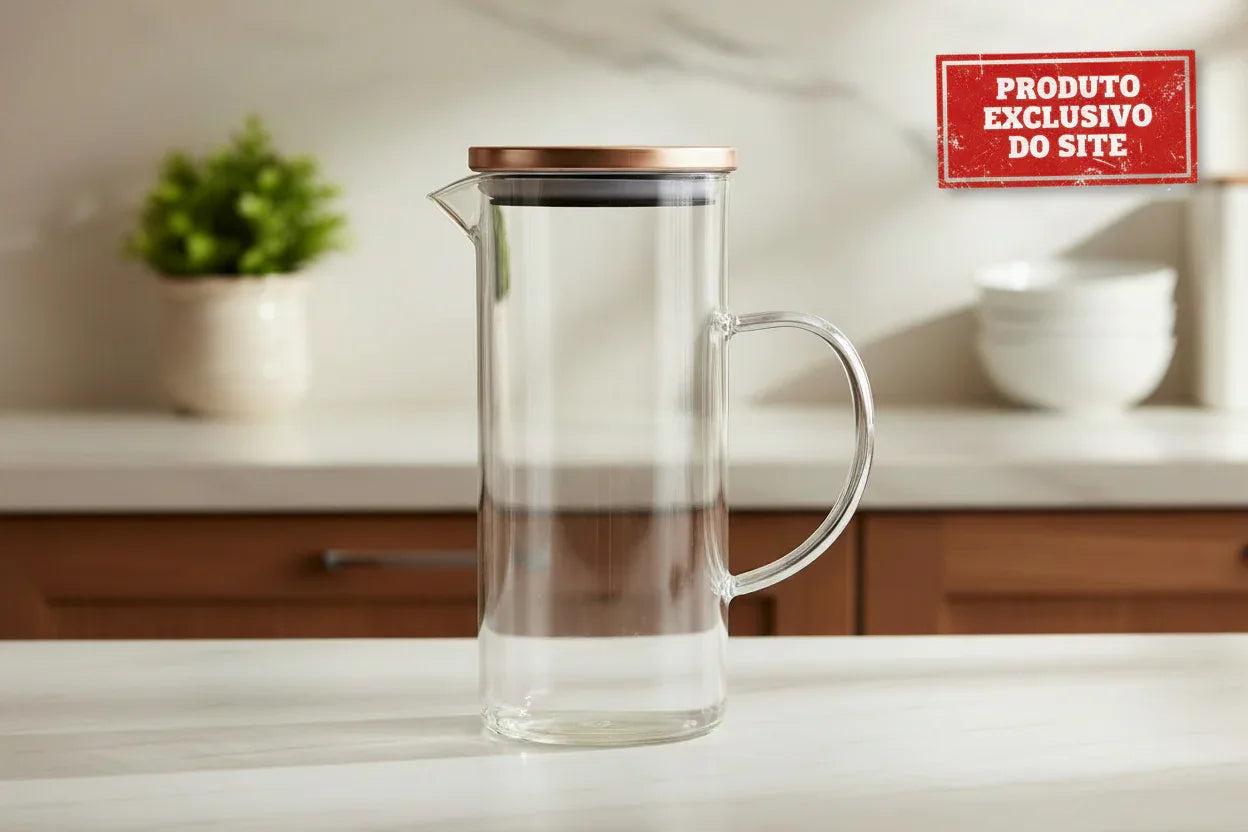 Jarra Boros com Tampa BZ 1.3L - Mimo Style - Loja Do Thor