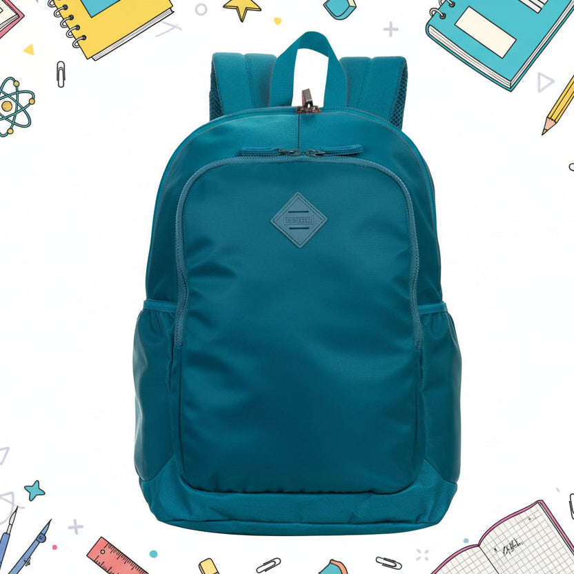 Mochila Sestini Magic Nylon Petroleo Alcas Espumadas