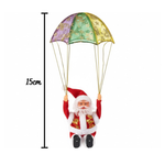 Papai Noel Malabarista No Paraquedas 15cm