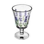 Taça De Água Lavanda Hand Painting 240ML Cristal Ecologico