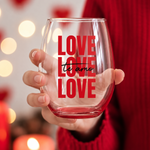 Copo De Vidro Love 480ml  1 Unidade - Allmix