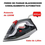 Ferro Passar Roupas Blackdecker Eletrico Antiaderente -220V - Loja Do Thor