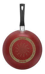 Frigideira Funda 24Cm Rochedo Limpa Facil - Vermelho