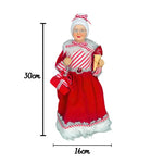 Mamãe Noel Em Pé Vermelho 30cm - Florarte - Loja Do Thor