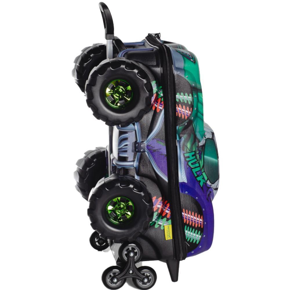 Mochila De Rodinhas 3D Maxtoy Hulk Monster Trucks Colorido 3850HM24