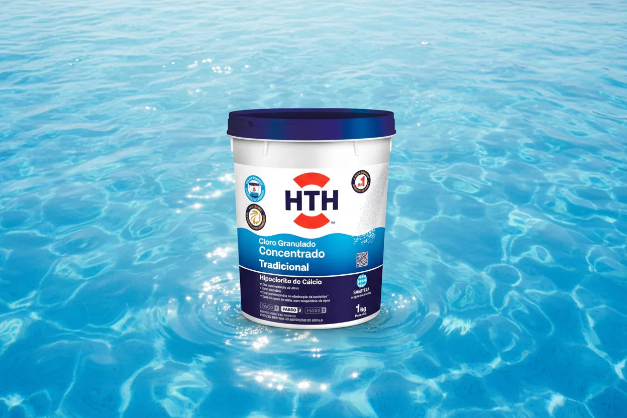 Cloro Concentrado Tradicional Hth - 65% Cloro Ativo 1 Kg - Loja Do Thor