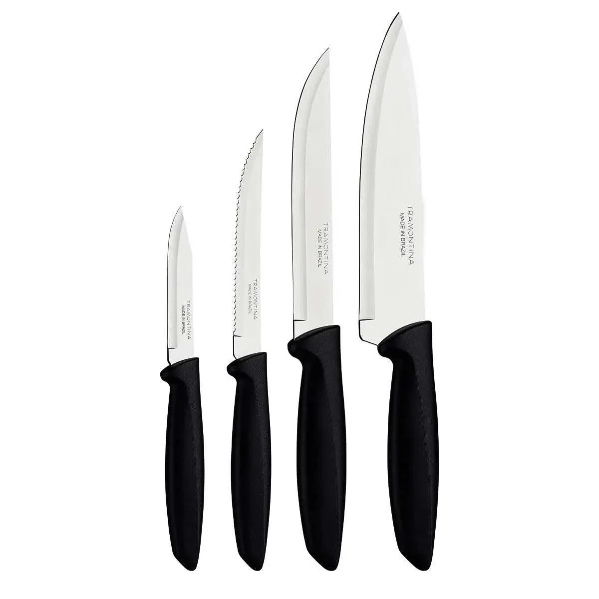 Jogo De Facas Tramontina Plenus C/Lâminas Aço Inox 4 Peças - Loja Do Thor