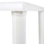 Mesa Plastica Quadrada Desmontavel Mor 109978 Branca - Loja Do Thor