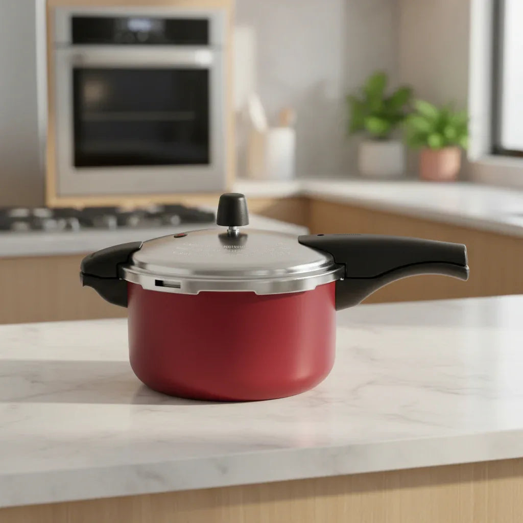 Panela De Pressão Tramontina Vancouver 6L 24Cm Vermelha - Loja Do Thor