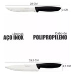 Jogo De Facas Tramontina Plenus C/Lâminas Aço Inox 4 Peças - Loja Do Thor
