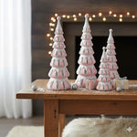Arvore de Natal Rosa em Resina 40x14,5CM Florarte 60002