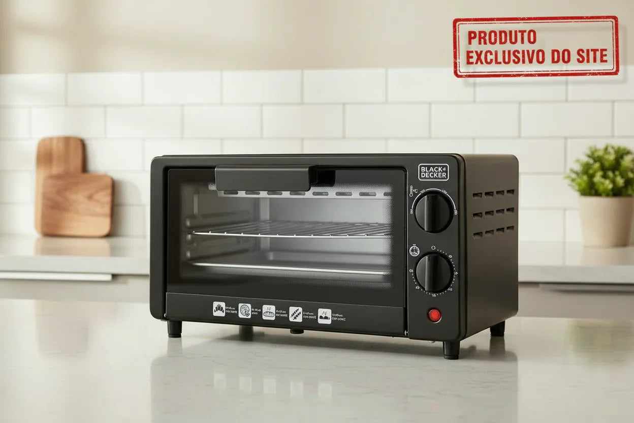 Forno Elétrico Black Decker De Bancada Capacidade 9L - 127V - Loja Do Thor