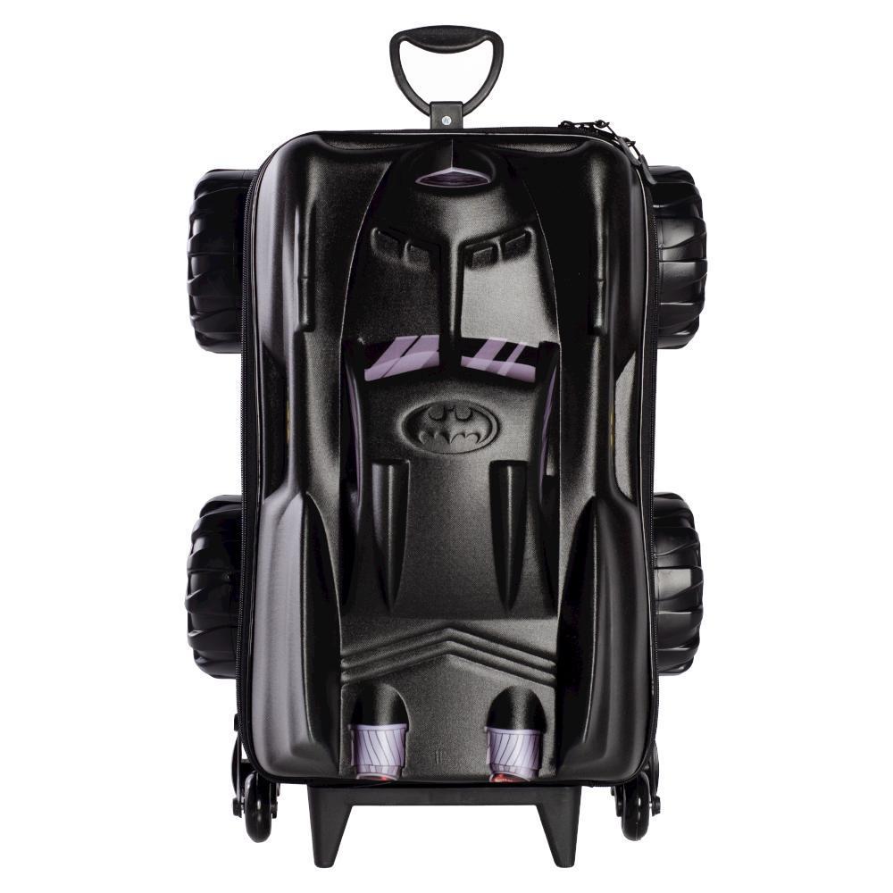 Mochila De Rodinhas 3D Maxtoy Batmovel Monster Trucks Preto 2805BM24