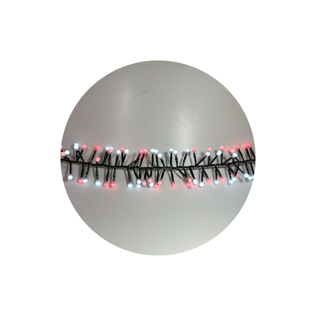 Festao 400 Leds Bolinhas Branco E Vermelho Pisca Com Memoria