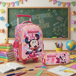 Kit Mochila de Carrinho E Estojo Minnie 3D Xeryus - Loja Do Thor
