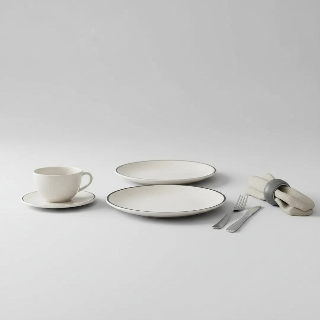 Aparelho de Jantar e Chá 30 Peças – Modelo Brisa – M. Order - Loja Do Thor