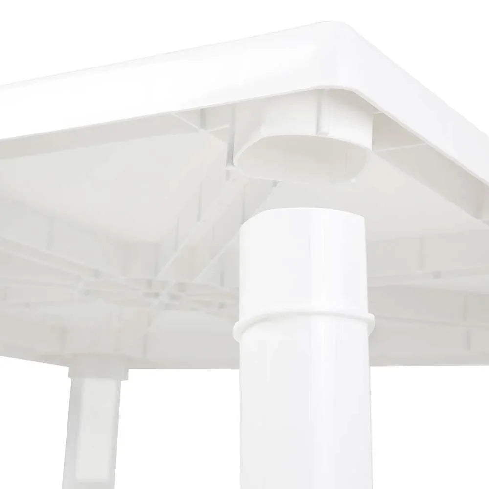 Mesa Plastica Quadrada Desmontavel Mor 109978 Branca - Loja Do Thor