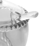 Açucareiro Cristal De Chumbo C/Colher Pearl 10X10x11cm - Loja Do Thor