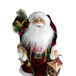 Papai Noel Em Pe Vermelho e Verde 45cm Florarte 80402001