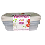 Kit Jarra 2L + 3 Potes 1,8L Cinza Sanremo