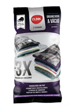 Kit Saco Organizador A Vacuo 50X60Cm C/ Bomba Manual Clink