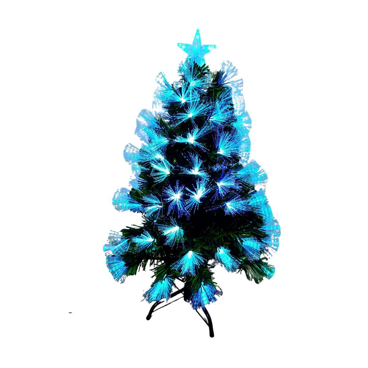 Arvore de Natal Fibra Optica Colorida 90CM Bivolt S090
