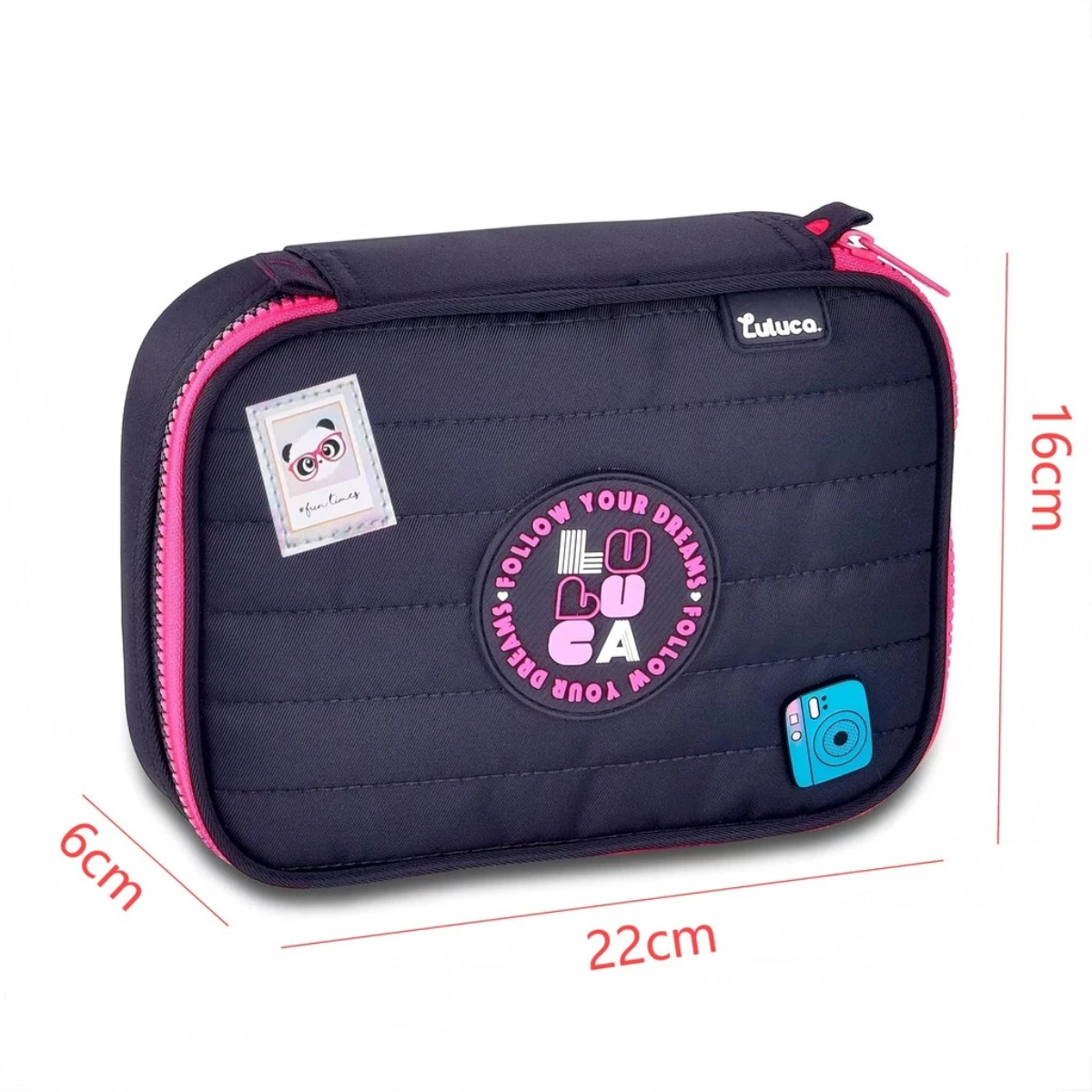 Estojo Box Preto Luluca LU24640