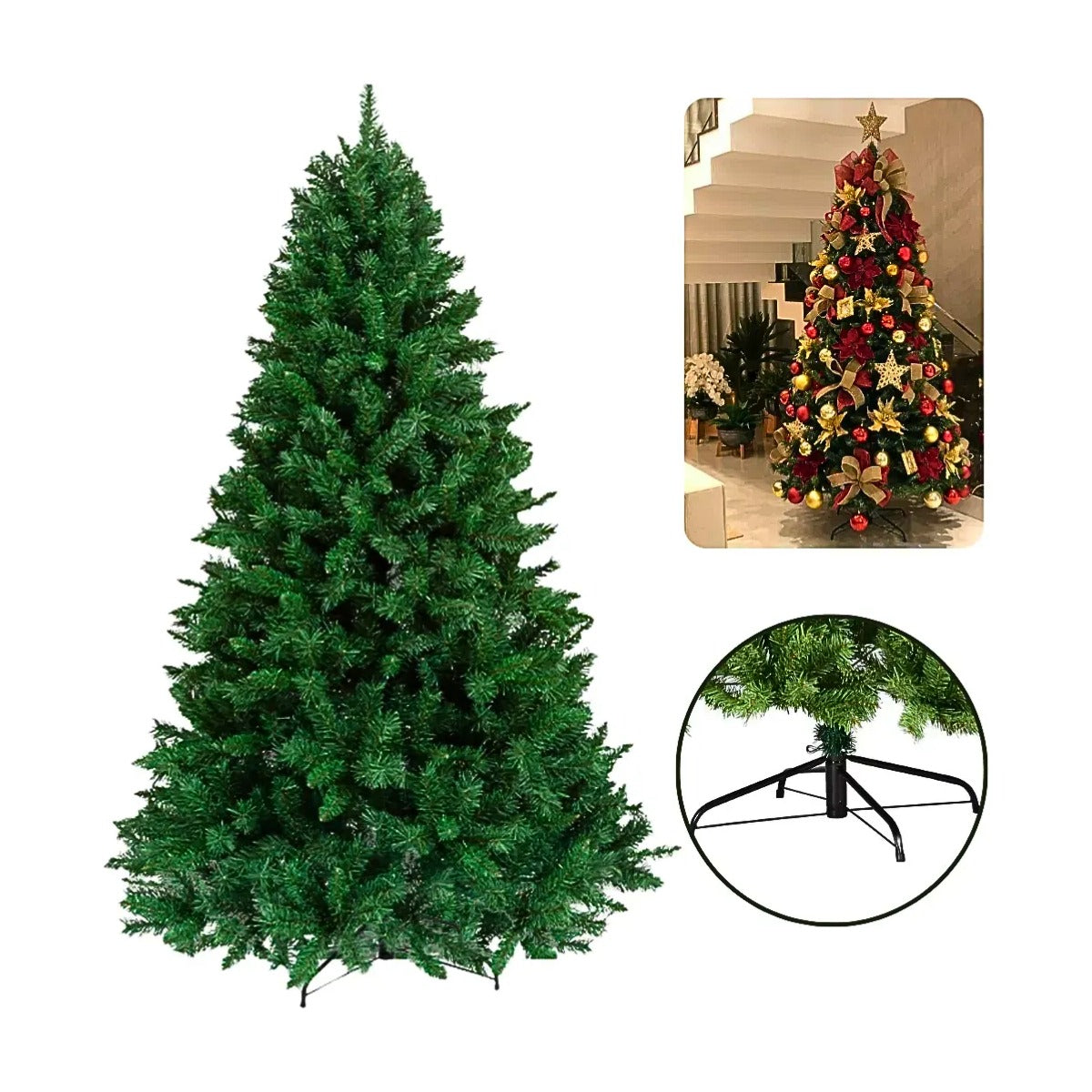 Arvore De Natal Viena 1,8M 1100 TIPS Verde Grillo 52393