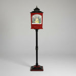 Poste Papai Noel Com Neve 1,25Cm Luz/Mus/Mov