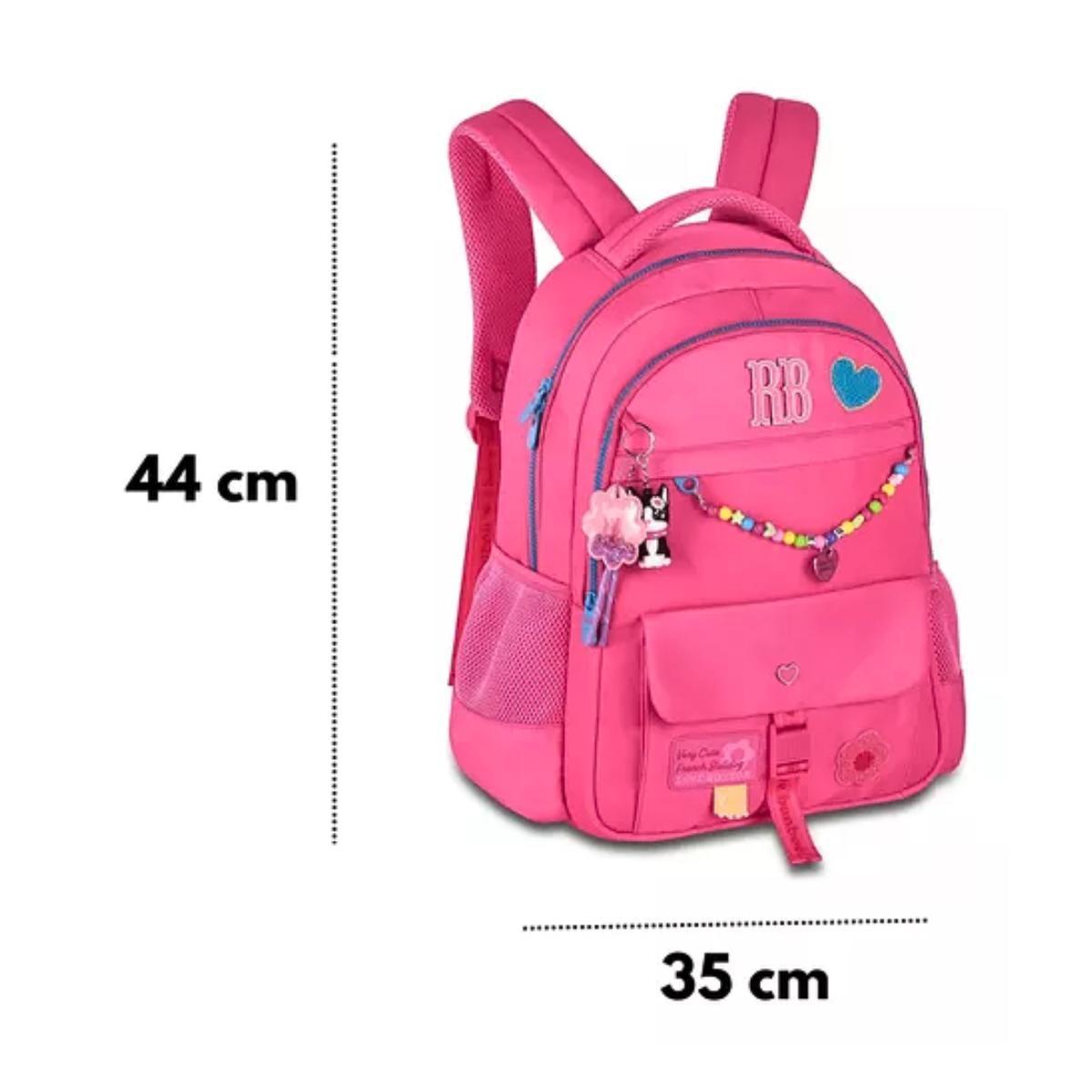 Mochila De Costas Rosa Rebecca Bonbon 17,5 RB24595