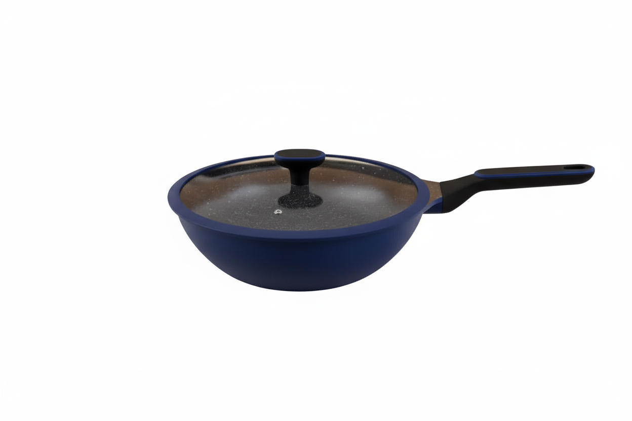 Frigideira Wok Marine Hercules 30cm Antiaderente Cerâmico - Loja Do Thor