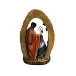 Resina Sagrada Familia Natalina Colorido 27CM Florarte 56980
