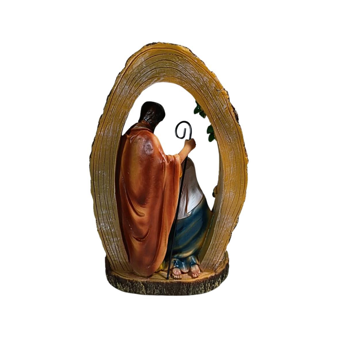 Resina Sagrada Familia Natalina Colorido 27CM Florarte 56980
