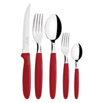 Conjuntos de talheres 30Pçs Ipanema Vermelho Lâminas de Aço Tramontina - Loja Do Thor