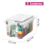 Caixa Organizadora 4,3 L Rígida Top Stock - Sanremo