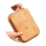 Pote De Vidro Borossilicato 1L Tampa De Bambu - Mimo Style - Loja Do Thor