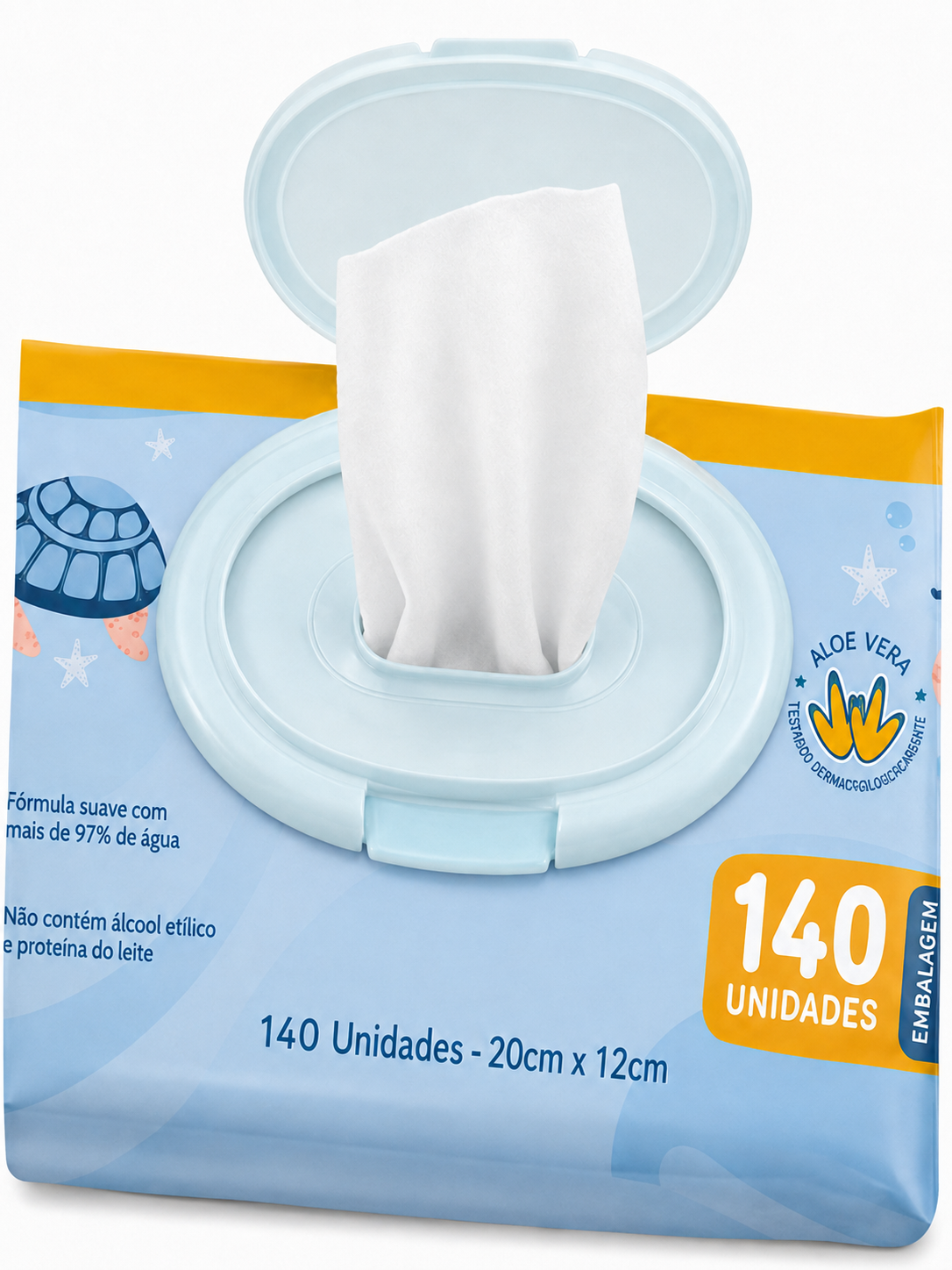 Toalha Umedecida Bebe Limpinho 140UN CIMED 104857