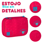 Estojo Rosa 36 Pens Heart Beats RB27013