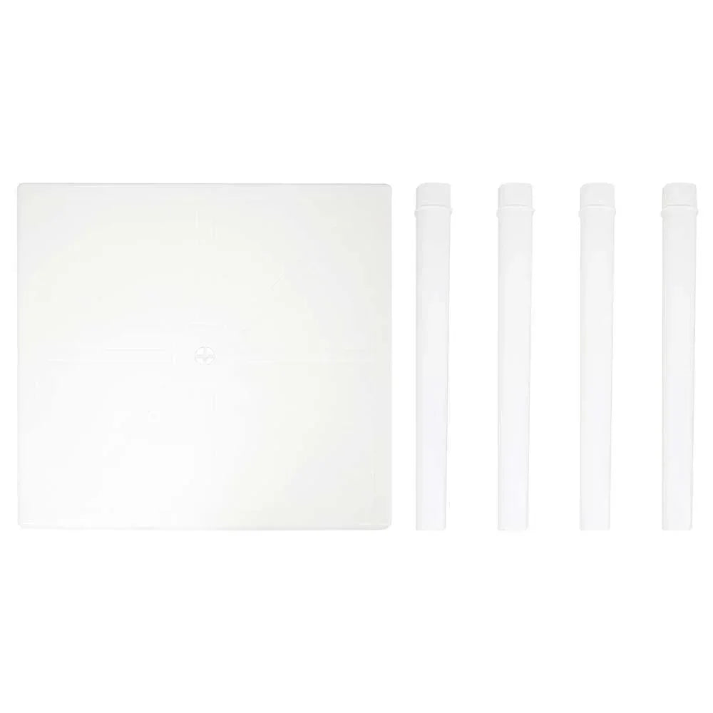 Mesa Plastica Quadrada Desmontavel Mor 109978 Branca - Loja Do Thor