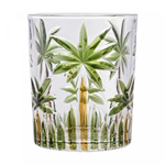 Copo Baixo Palm Tree Handpaint 340ML Cristal Ecologico