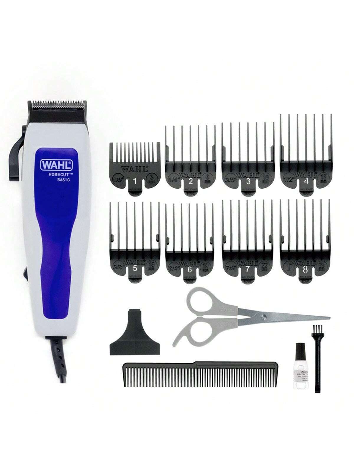 Máquina Cortar Cabelo Wahl Home Cut Basic 8 Pentes De Corte