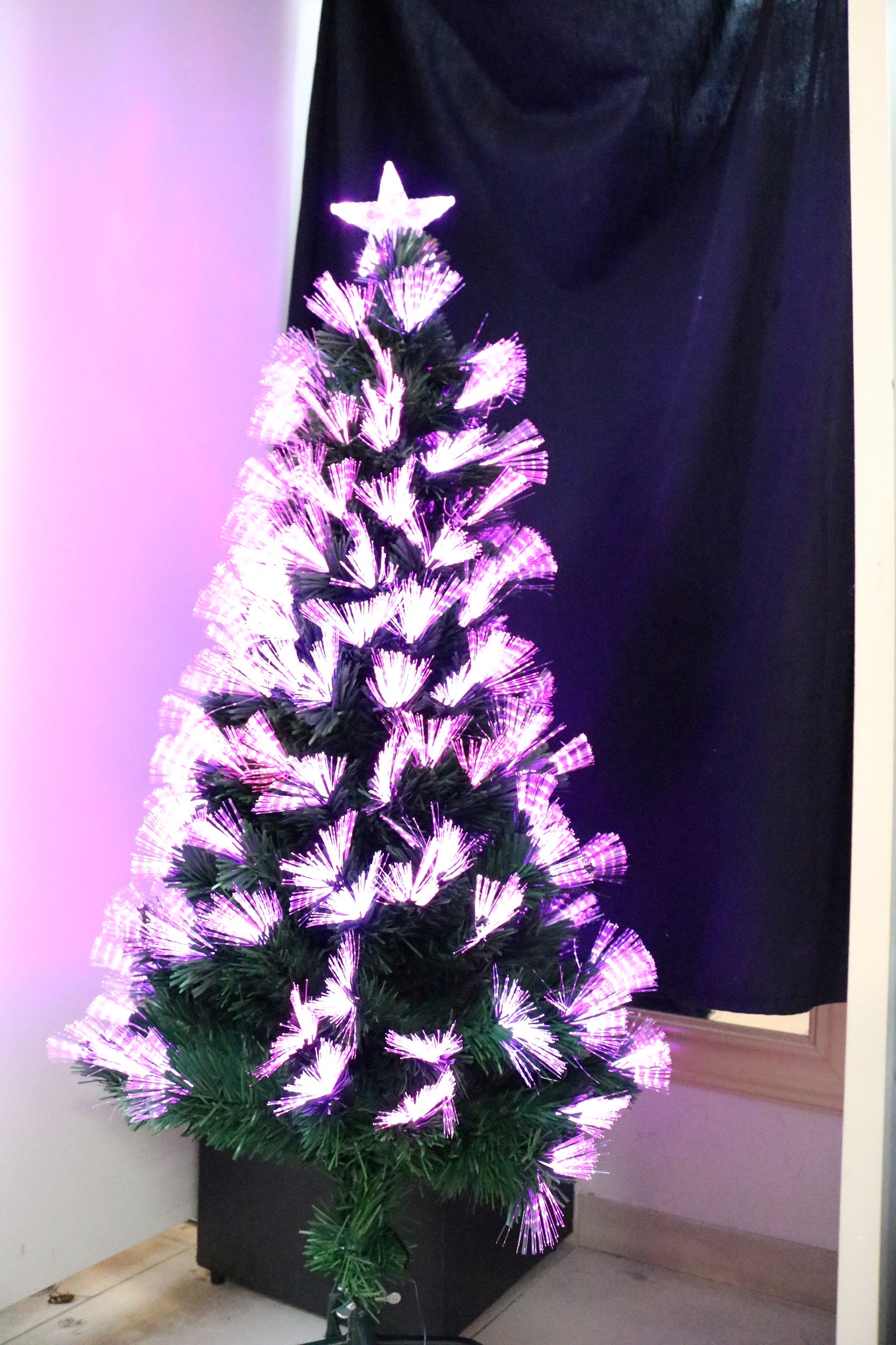 Arvore de Natal Fibra Optica Efeito Cachoeira 90CM A090