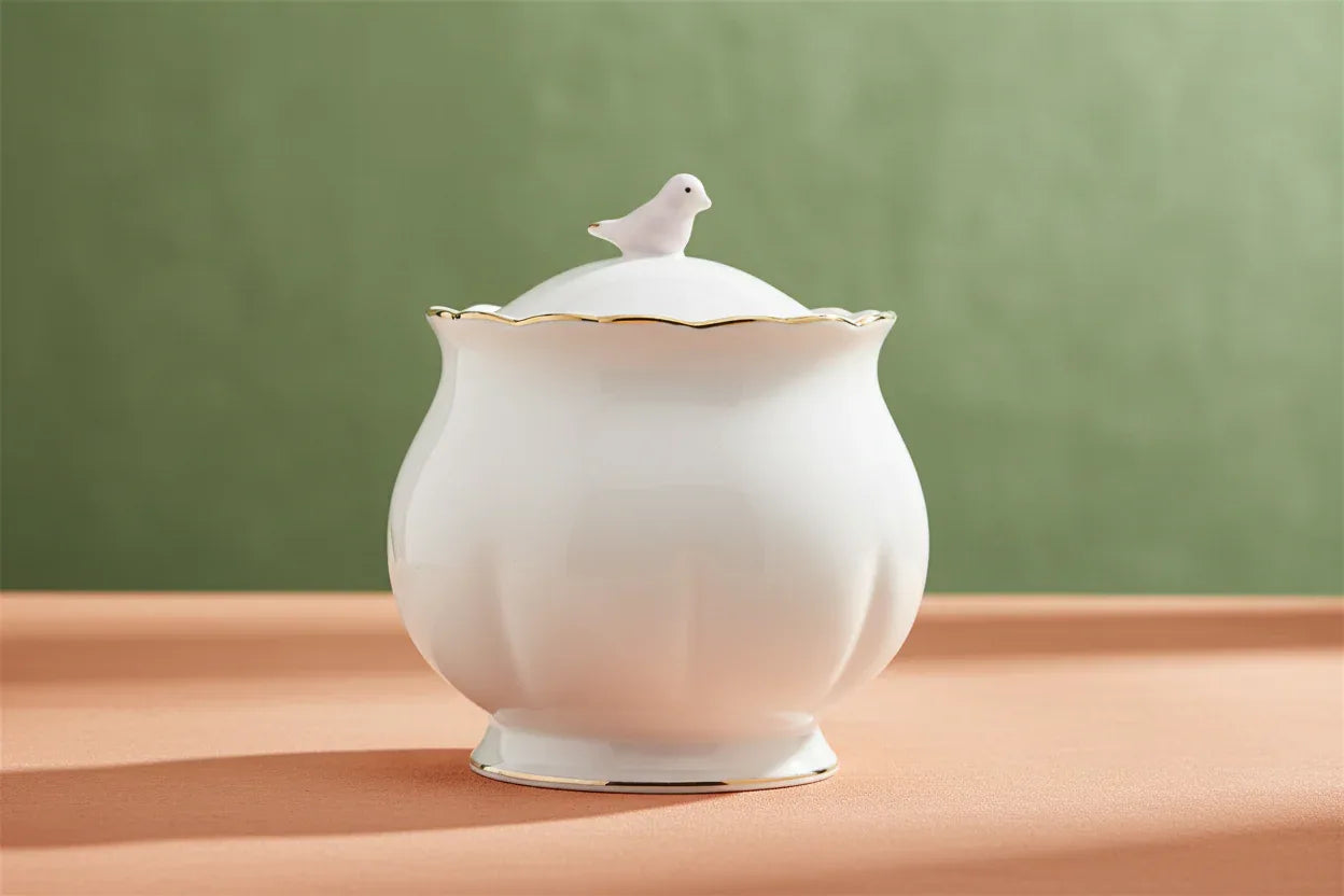 Açucareiro Porcelana Birds 300ML - Wolff - Loja Do Thor