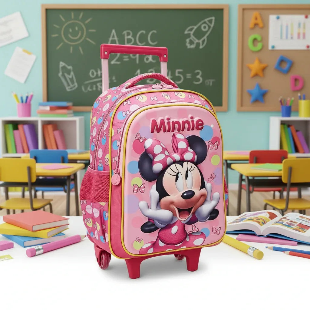 Mochila De Carrinho Escolar Minnie 3D Xeryus - Loja Do Thor